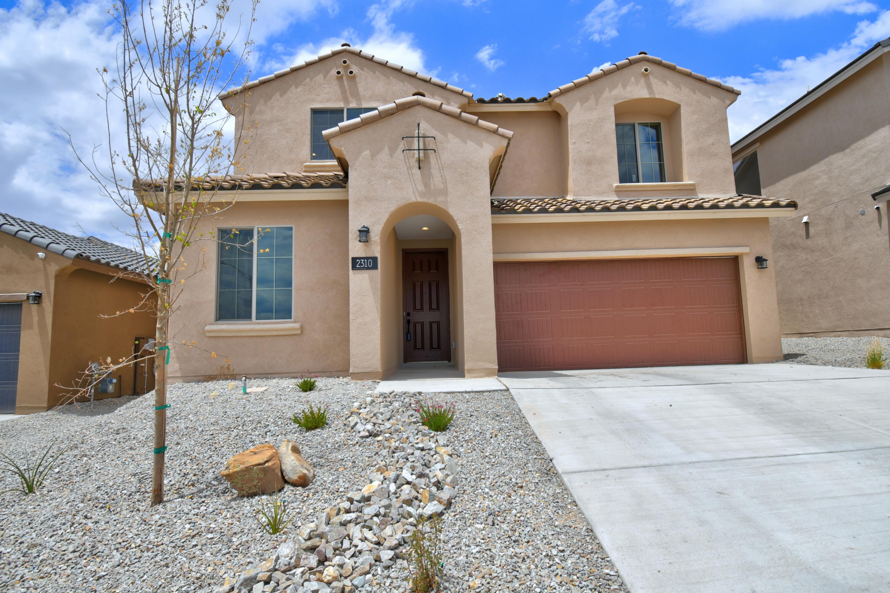 Beautiful Pulte home boasts a charming and inviting atmosphere, making it the perfect place to call home. Less than a year old! Step inside & be greeted by an expansive floor plan that offers an abundance of space for both entertaining & everyday living. Large windows throughout the home flood every room with an abundance of natural light, creating a warm and welcoming ambiance. Stunning kitchen w/ stainless steel appliances & quartz countertops, Refrigerated A/C, tankless hot water heater, office/extra living space on the main level, spacious loft, covered backyard patio, green built. Situated in a desirable neighborhood, this property offers convenient access to amenities, schools & parks. ***1k towards buyer's closing costs***