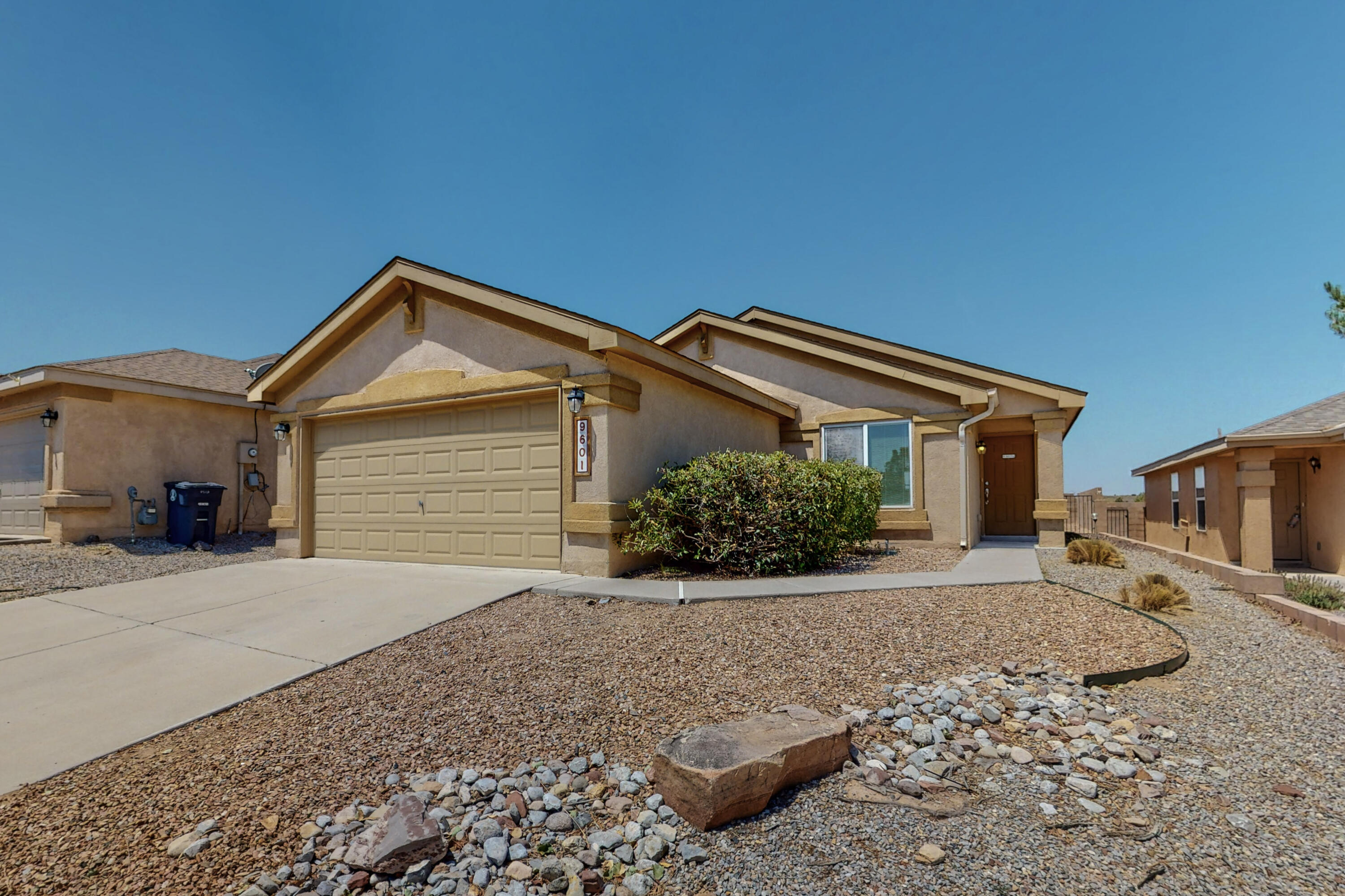 PRICE REDUCTION and a new roof is in the works!Freshly painted and ready to move in.  Don't miss this little gem. Great curb appeal in this charming Ventana West home. Xeriscape for a low maintenance yard. Back yard faces west with a spectacular view of our beautiful New Mexico sunsets.