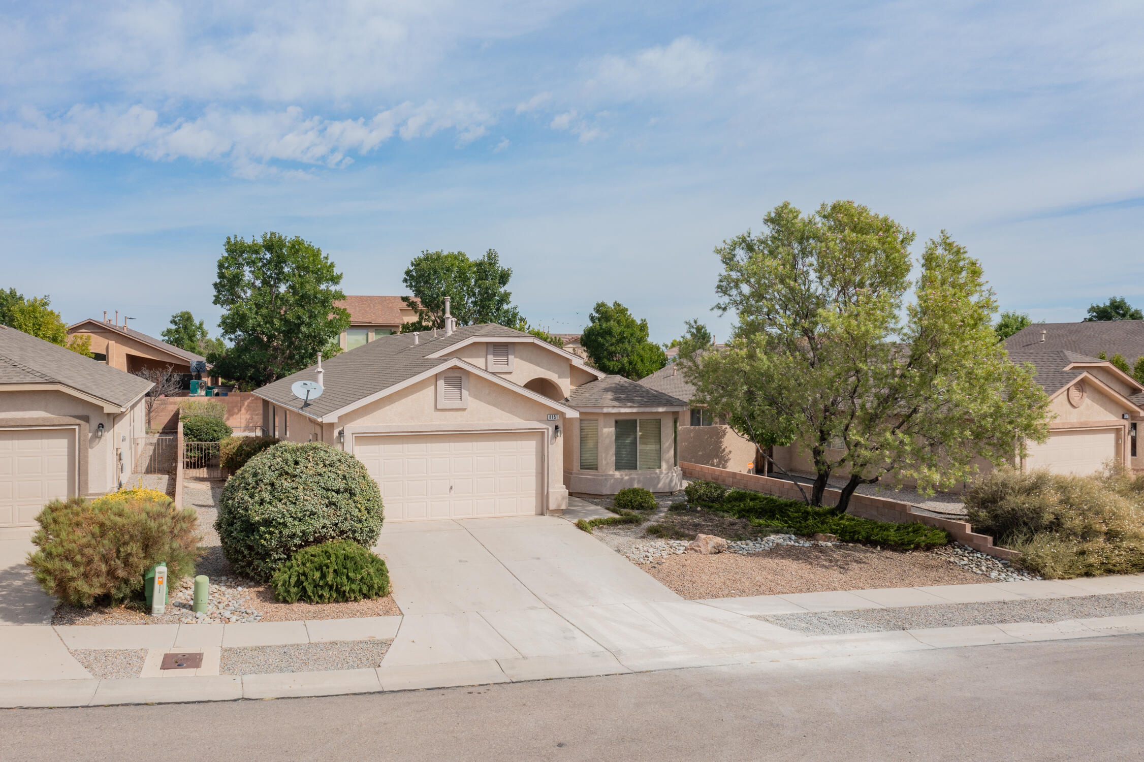 STUNNING Single Story Home w/ Two Car Garage Located in Highly DESIRED Neighborhood! FRESH Two Tone Paint and New PLUSH Carpet Thoughout! UPGRADED Kitchen w/ New GRANITE Countertops, New STAINLESS STEEL Appliances, and New Faucet/Sink/Disposal! Large Master Suite with WALK IN Closet, New High End Bathroom Floor Tile, and His/Her Sinks! Roof Penetrations Just Resealed! REFRIGERATED AIR! Garage Floor Refinished! Low Maintenance Landscaping, BEAUTIFUL Backyard w/ Large Covered Patio! Located Near Schools, Shopping, Parks and More! SPOTLESS and MOVE IN Ready! Don't wait Long, This GEM Wont Last!