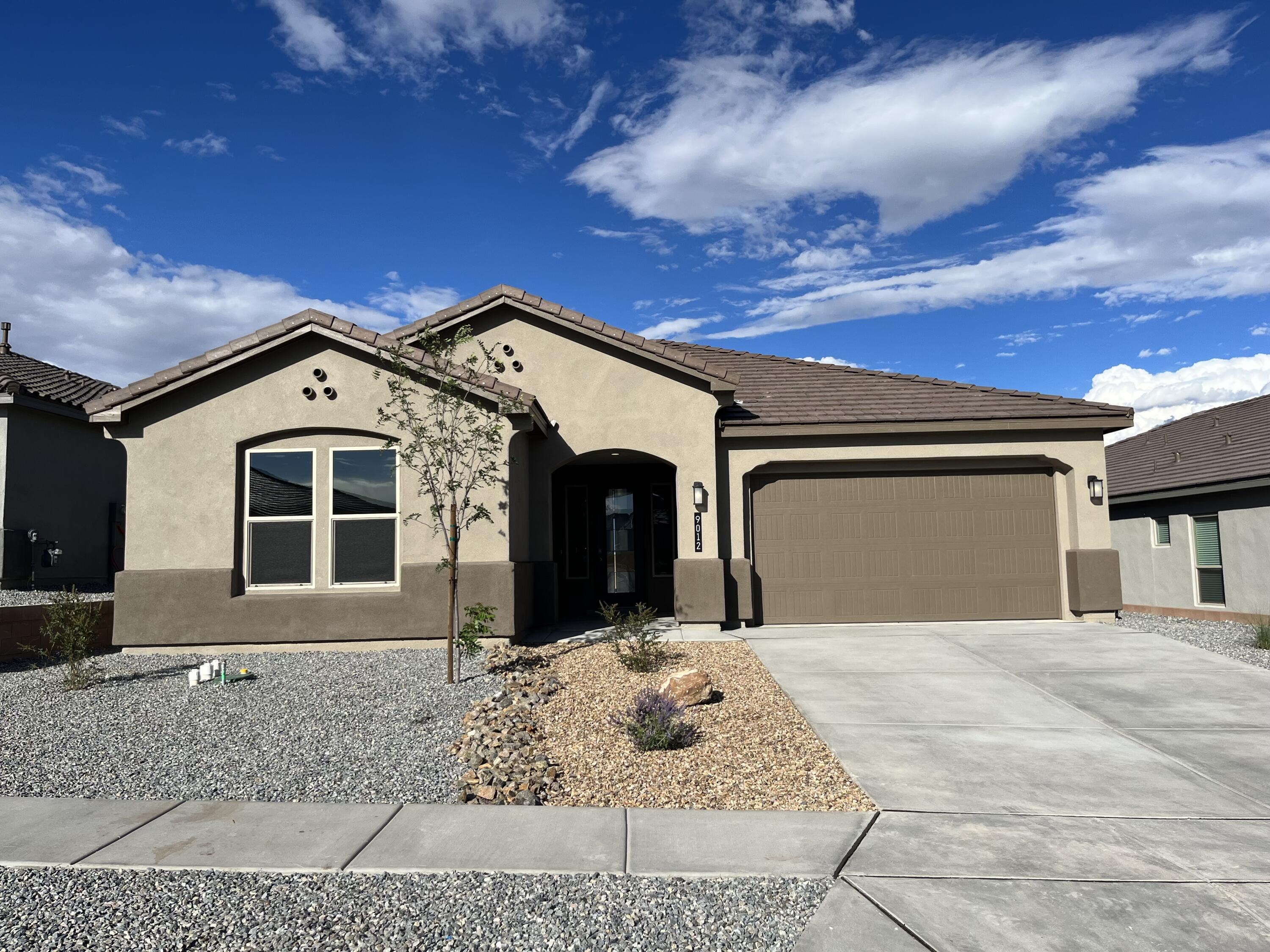 The ''Lilac'' floorplan has an open floorplan with spacious 4 bedrooms, 2 bath and 2 car garage. Open great room and dining area, that invite's easy entertaining. Gourmet kitchen with Granite counter tops, kitchen island, executive stainless-steel appliances and a spacious pantry. Ceramic tile in kitchen, dining, living room and all wet areas. Large master suite with room for king bed. Master bath with double raised vanity, Tiled walk-in shower with separate Garden Tub and large walk-in closet. Tile roof, and spacious backyard. Smart home with Amazon Alexa connect.