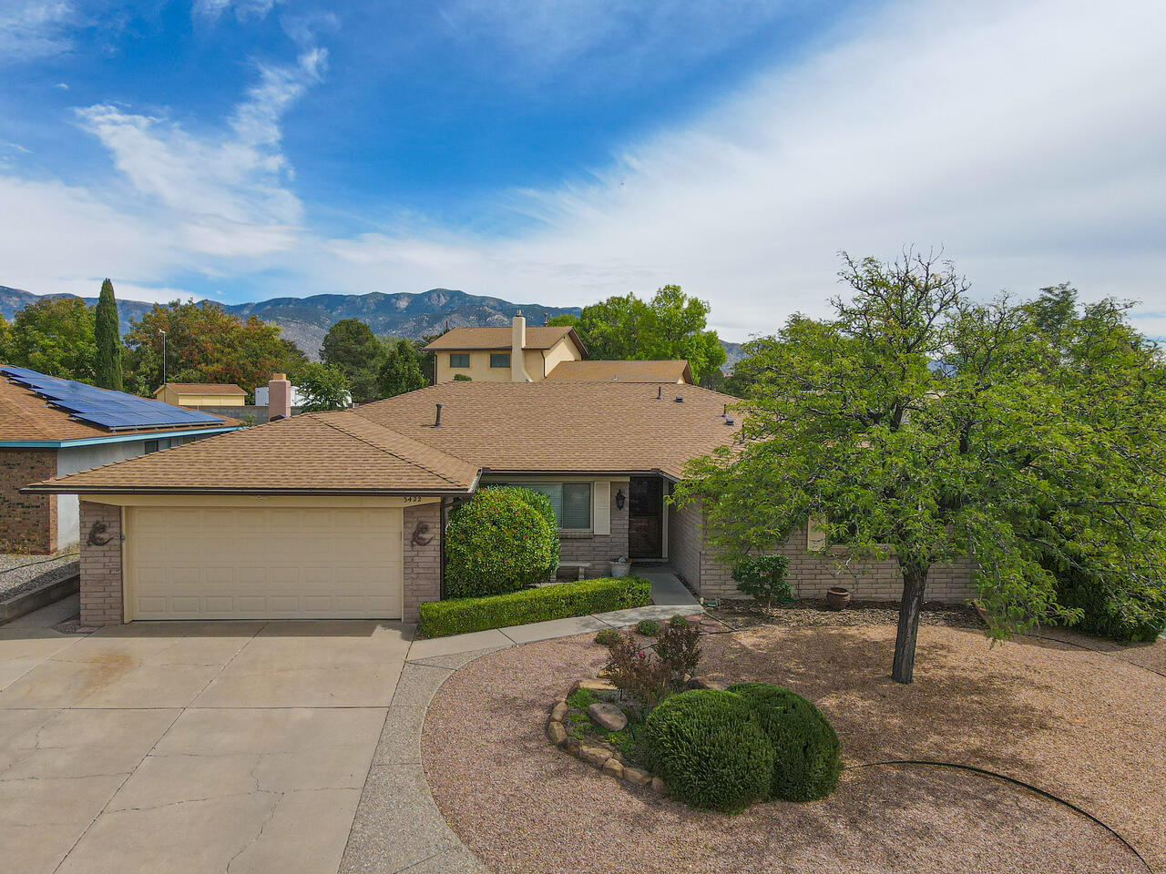 Welcome to this exquisite 4-bed/2.5-bath home in the highly desirable NE Heights. Experience the perfect blend of sophistication & natural beauty in this remarkable residence. Expansive living spaces showcase two generously sized areas ideal for relaxation & entertainment. The bright eat-in kitchen is a focal point, filled w/ natural light, enhancing its ambiance. This home boasts 4 large bedrooms providing ample personal & closet space. The master suite, complete w/ ensuite bath, offers a serene retreat for relaxation. Outdoors, discover a private oasis w/ lush landscaping & gunite pool. This outdoor haven is perfect for hosting gatherings, enjoying a refreshing swim, or simply appreciating the beauty of the surroundings. Don't miss the chance to make this stunning residence your own!