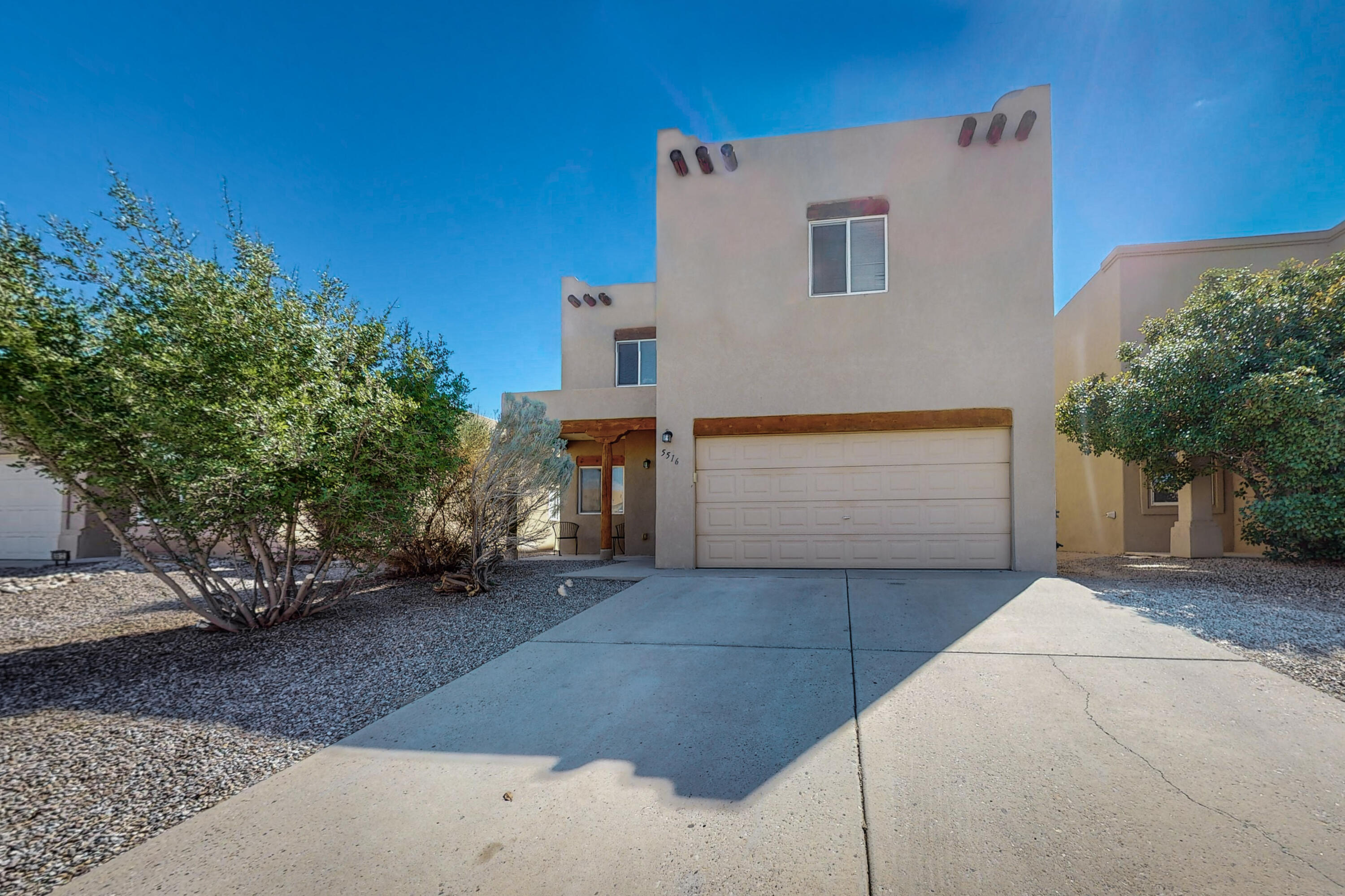 This four bedroom home with open floor plan is ready for you!   No carpet downstairs, all tile.  Large upstairs loft.  NEW TPO roof in 2023.  NEW landscaping 2023.  NEW interior paint and door handles. Refrigerated air.  Located near shopping, dining, parks and hospital.