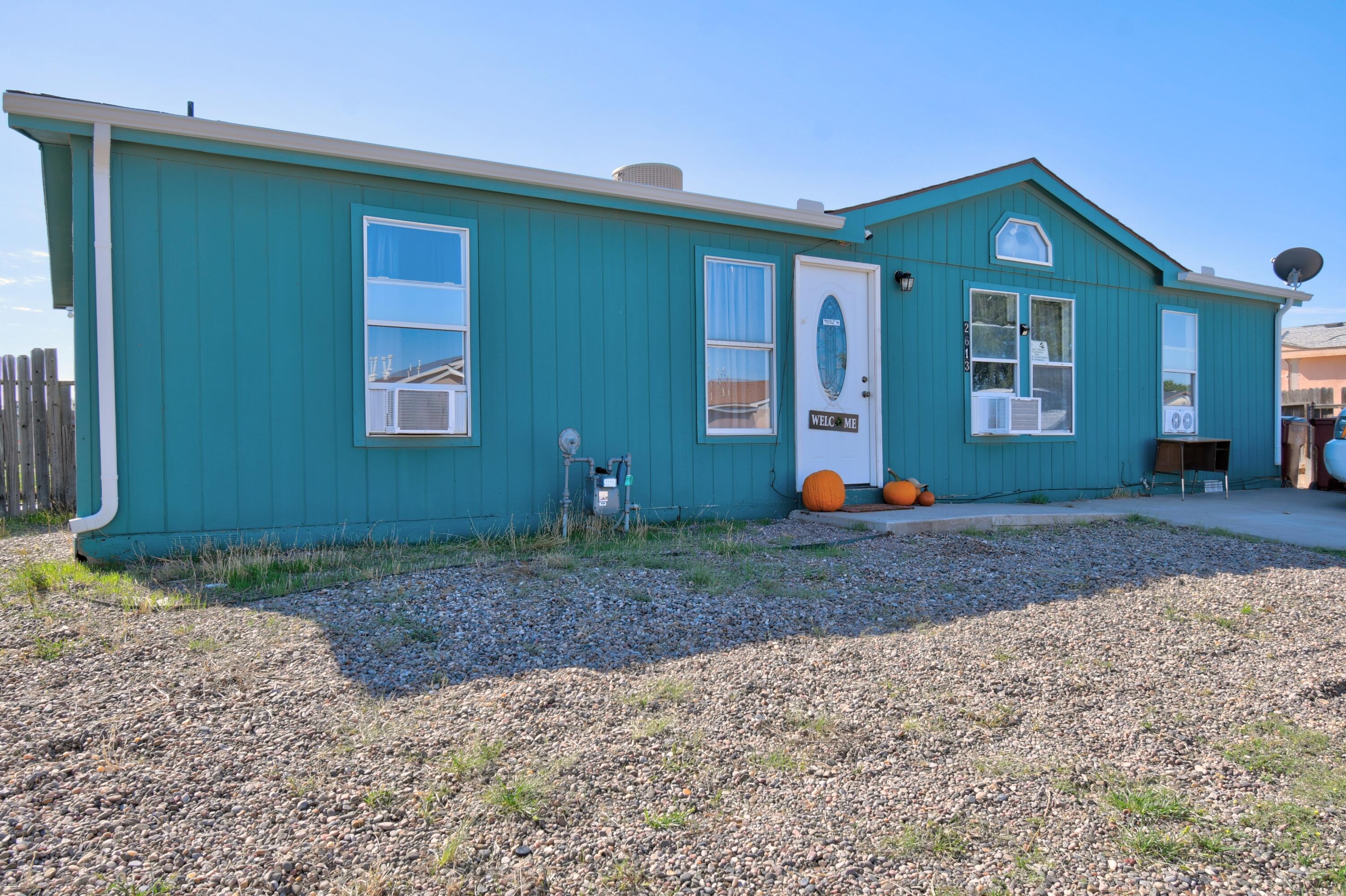Beautiful 3 bed 2 bath home in Belen! This home features Large living room. Master bedroom is separated from the other 2 bedrooms. Home improvements include Carpet in May 2022, vinyl floor ( Kitchen/Master bath) September 2023, Electrical meter/panel May 2022, Gas meter 2022, Water Heater 2022, and fresh paint throughout entire home May 2022. Located minutes to I-25.