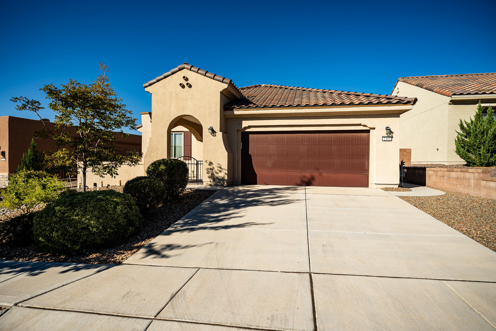 Gorgeous home in the Del Webb Mirehaven Gated Community!  This 1,870 SF home has a beautiful southwest style exterior with a Spanish tile roof, 2BR's plus an additional one for an office/study, open kitchen surrounded by a large dining space and family room with lots of natural light.  Kitchen offers SS appliances, a gas cooktop with an exposed hood, a large island with a kitchen sink facing the family room.  Beautiful granite countertops compliment the stained cabinetry with lots of storage!  As a plus, there is a full walk-in pantry, separate laundry room, and a spacious walk-in closet in MBR. Large porcelain tile floors throughout with cozy carpet in the BR's and office. The backyard has a covered patio looking towards a beautifully landscaped yard! PLEASE COME VISIT TO SEE MORE!!