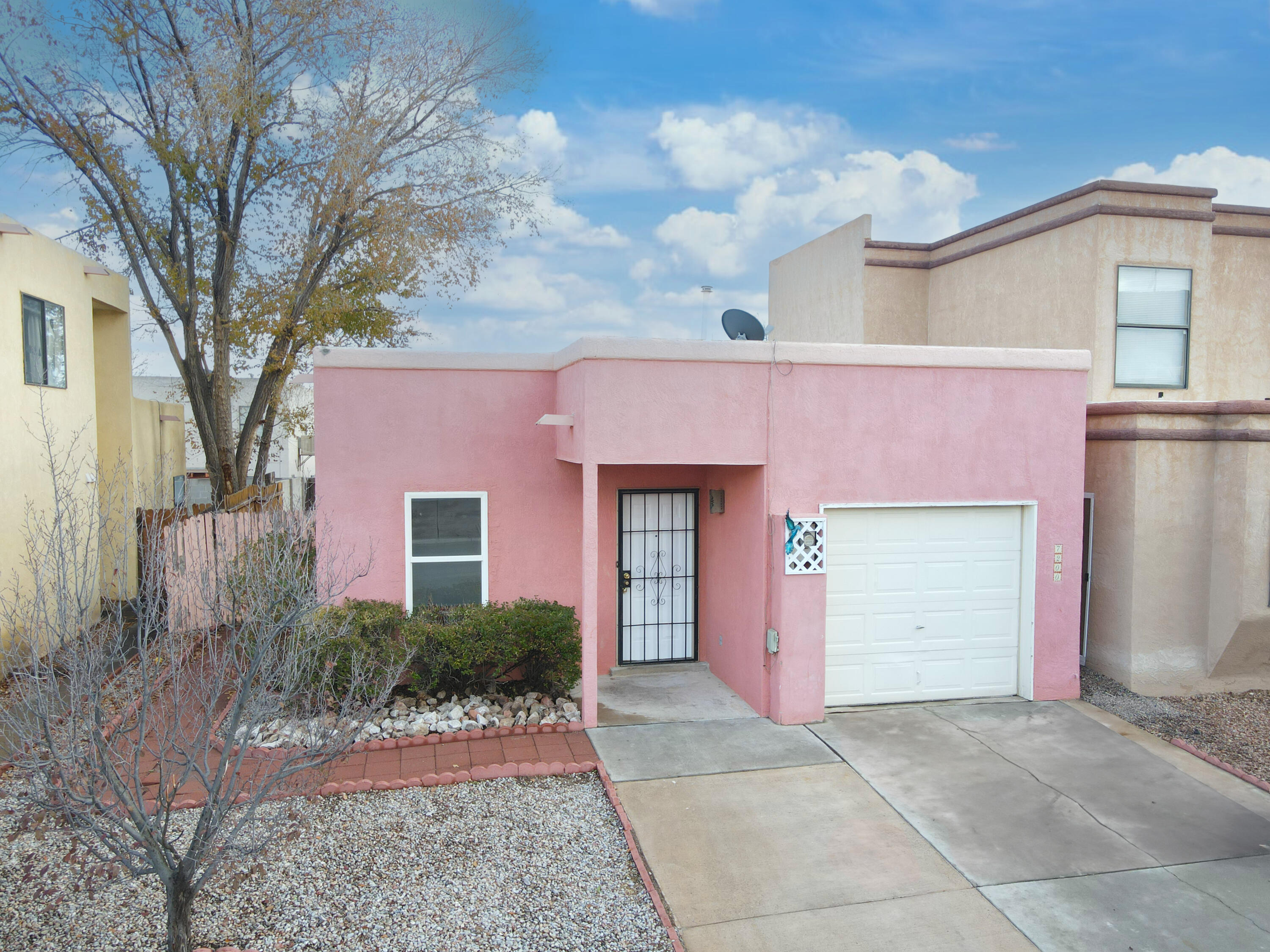 Beautiful 3BR/1.75BA Townhome with open floorplan. Brand new kitchen cabinets, sink and countertops. New carpet in bedrooms, updated bathroom vanities. Freshly painted interior with new lighting. Insulated windows and French doors. Single car garage. Washer, Dryer, Microwave, Oven and Dishwasher included! Walking distance to Presidio Park & Chaparral Elementary. Close to shopping centers, restaurants and golf course. Come see this wonderful home.