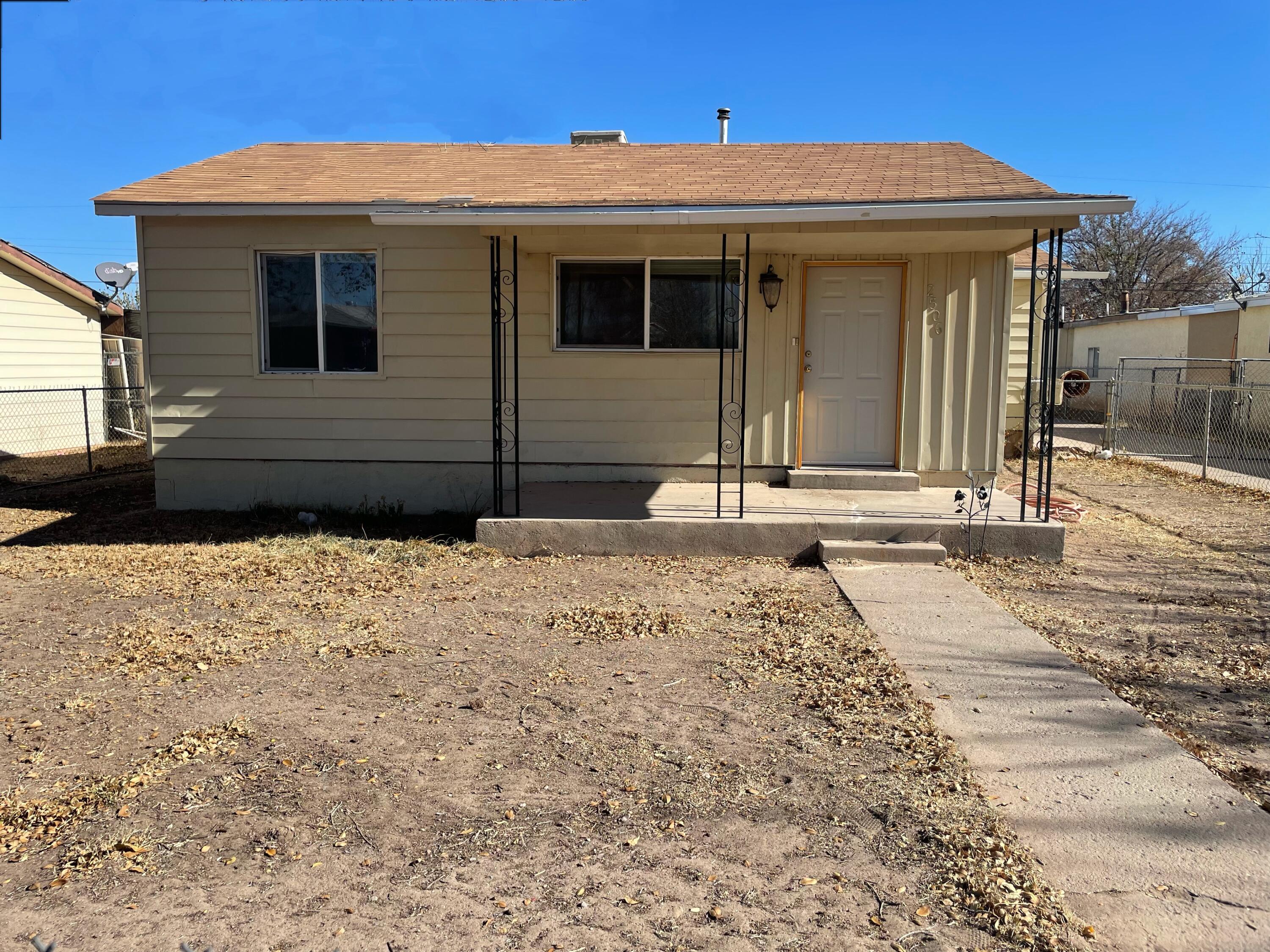 You don't want to miss out on this unique south valley home. This home sits on a large lot perfect for activities. The 2 car detached garage is also attached to a small 1bd 1 ba. Backyard access on both sides of home. Make it yours today!