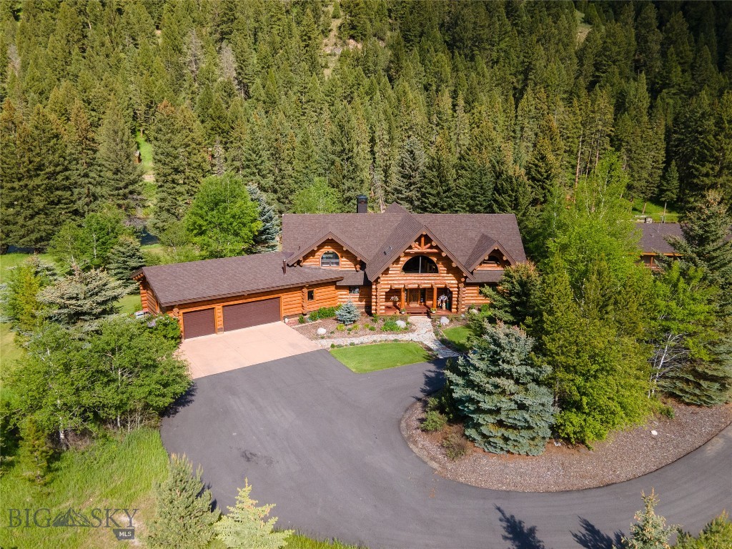 Have you ever wanted to own the one and only last best place in Montana?  Three separate deeded contiguous parcels totalling 12.44 acres and 1,573 feet of Gallatin River frontage.  This stately, custom log home (3BR, 3.5 BA, 3,698 sf, 3 car attached garage, on 4.44 acres with 314 feet of Gallatin River frontage) is being offered as a package along with MLS#383634 (5 acre homesite with 1,038 feet of Gallatin River frontage) and MLS#383630 (4BR, 3BA, 2,886 sf, Guest House on 3 acres with 221 feet of river frontage) priced at $16.5 M.  Your Montana dream is complete with plenty of room to expand and make it "truly your own” family compound.  Your backyard is the world class trout fishing Mecca, Gallatin River.  Your neighbor to the south, thousands of acres of National Forest Service land, and minutes from Yellowstone National Park.  Yet you are within ten minutes of Big Sky Meadow Village and Town Center offering shopping, dining and entertainment.  Another ten minutes up the road awaits the "Biggest Skiing in America", Big Sky Resort.  Abundant wildlife, breathtaking scenery, privacy, seclusion, serenity and all the comforts of a world class resort setting.  Seeing is believing.
Seller is a licensed real estate agent